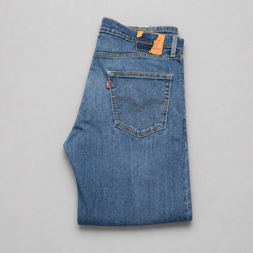 Levis 541 Athletic Taper Jeans Mens 34x30 Medium Wash Blue Stretch Denim